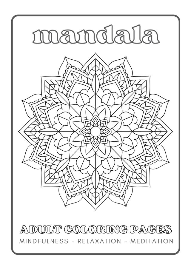 Mandala Coloring Page