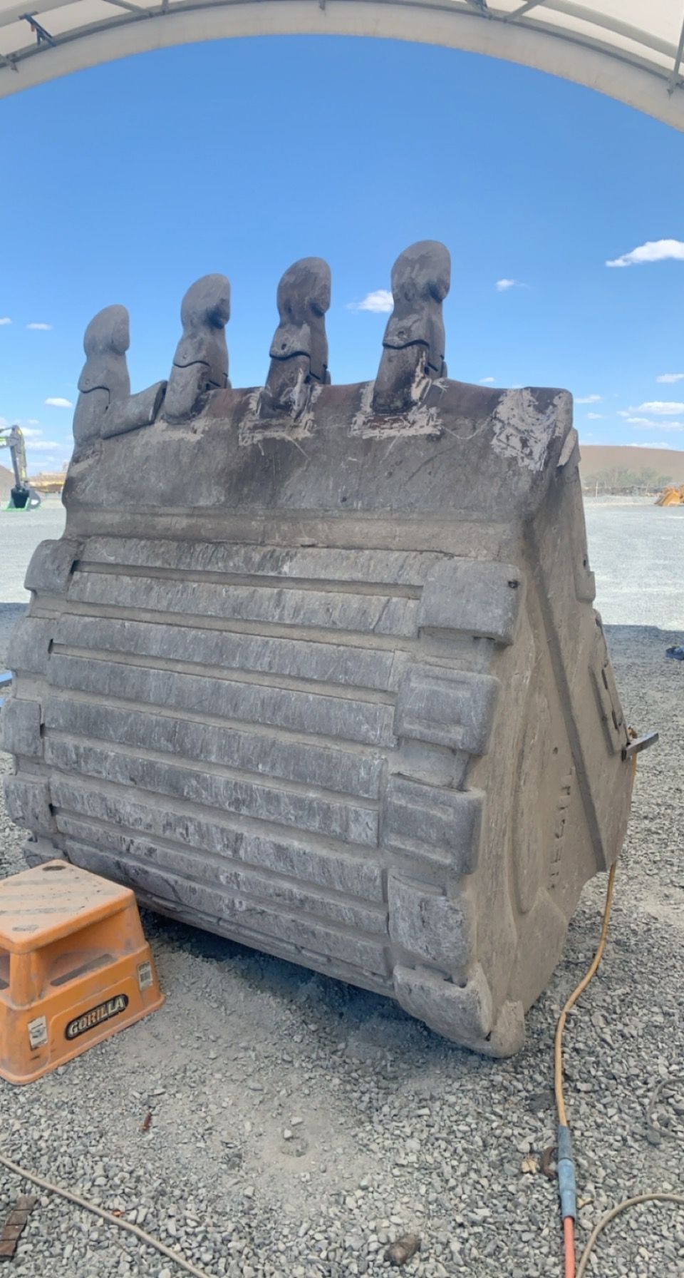 A Broken Excavator Bucket — Absolute Steel Fabrication & Welding In East Wagga Wagga, NSW