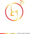 Stylized gold and red circular logo with a diamond icon and the words “FUNCTION CENTRE” beneath it