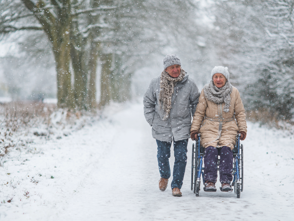 wheelchair snow safety