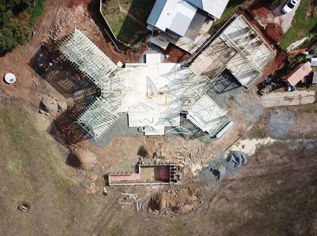 An Aerial View of A Large Building Under Construction — GMT Builders Pty Ltd in Burradoo, NSW