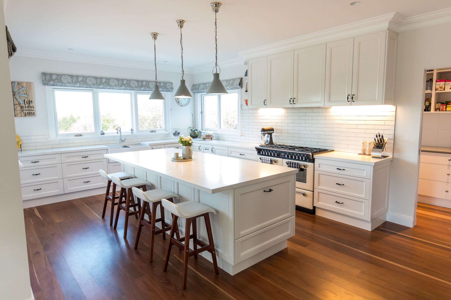 There is a large island in the middle of the kitchen — GMT Builders Pty Ltd in Badine, NSW