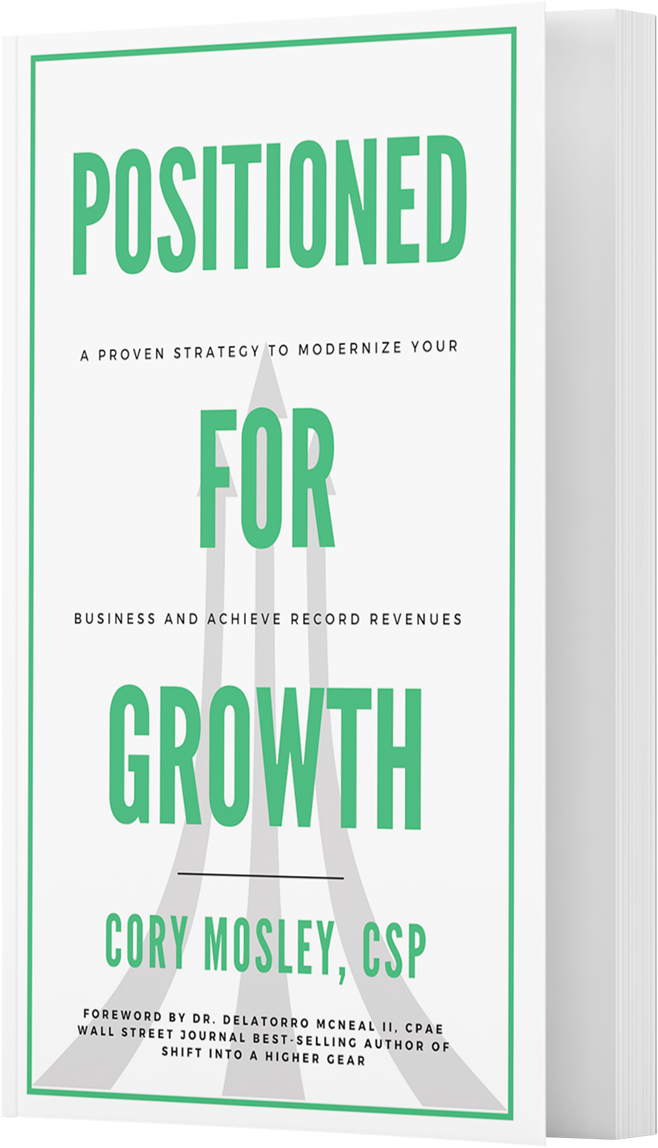 A book titled positioned for growth by cory nosley csp