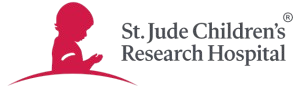 The logo for st. jude children 's research hospital