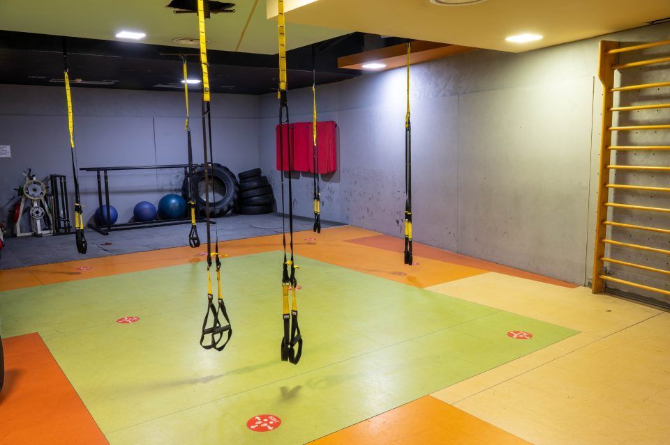 gymnasium with large rooms