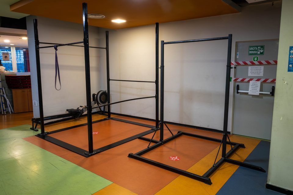 rooms for various sports activities