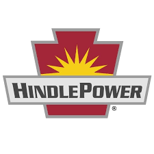 A logo for hindle power with a sun in the middle.