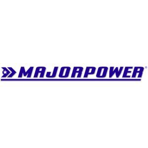 The majorpower logo is blue and white on a white background.