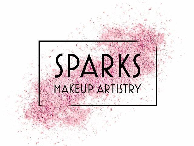 A logo for a makeup artist called sparks makeup artistry.