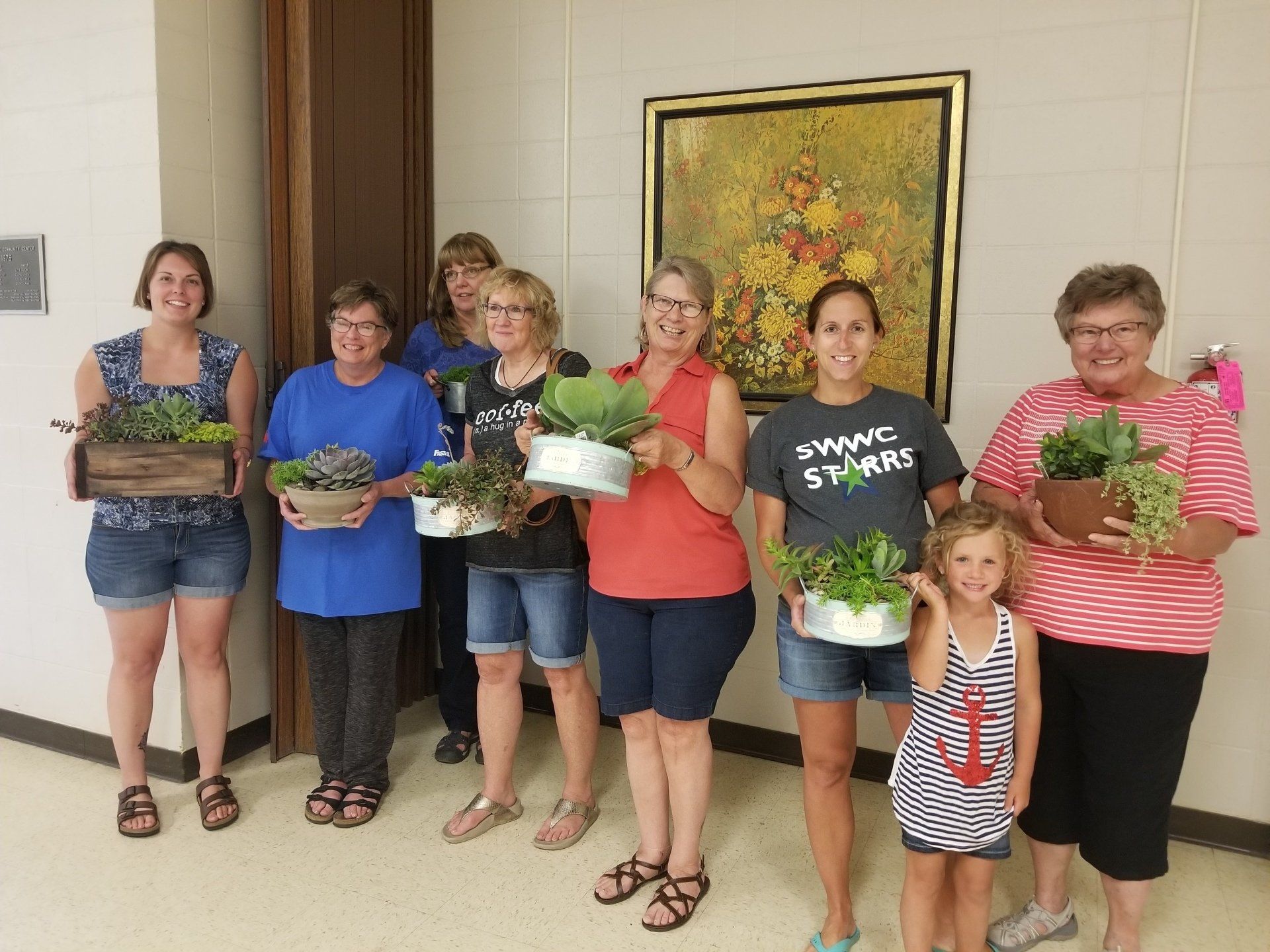 customers with planted pots