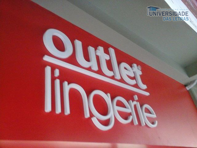 Letras caixa de chapa pintada no Rio de Janeiro