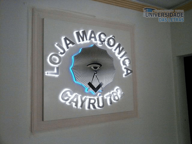 Letra caixa em aço com iluminação LEDS Rio de Janeiro