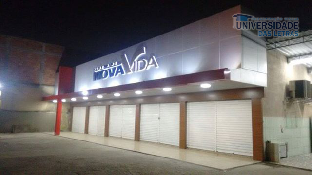 Letras de chapa galvanizada aço em relevo com LEDS