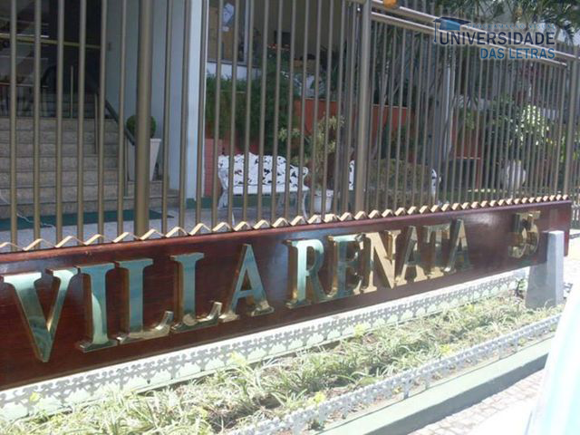 Letras de latão polido