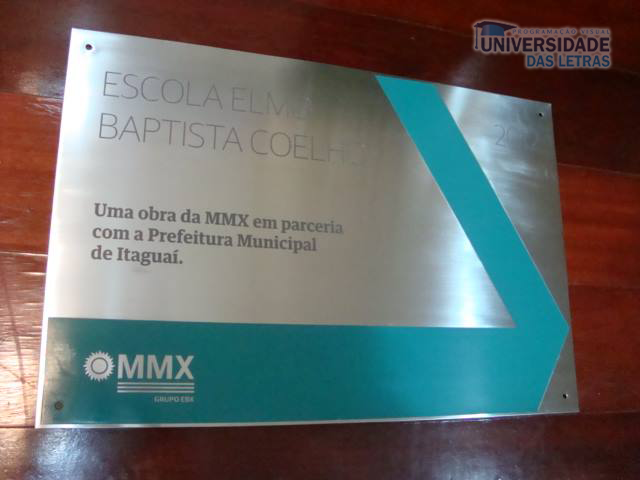 placa de inauguração em aço rio de janeiro