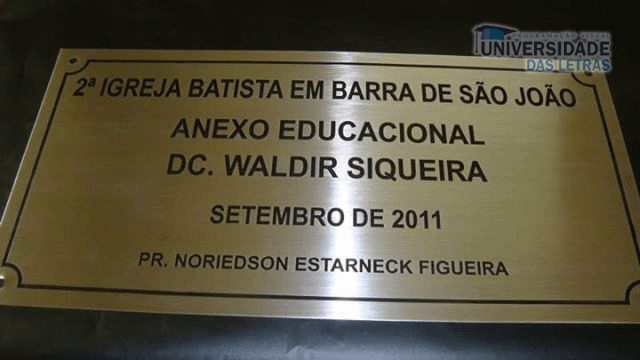placa de inauguração em aço rio de janeiro