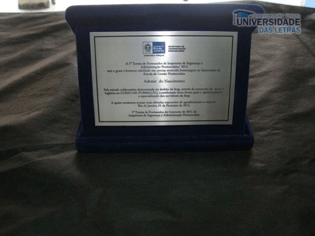 placa de homenagem em aço inox rio de janeiro