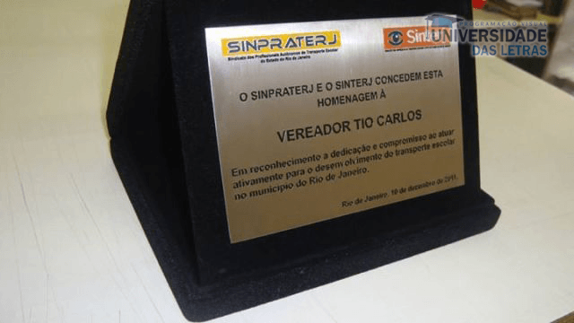 placas de homenagem rio de janeiro