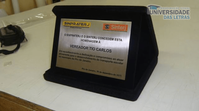 placas de homenagem rio de janeiro