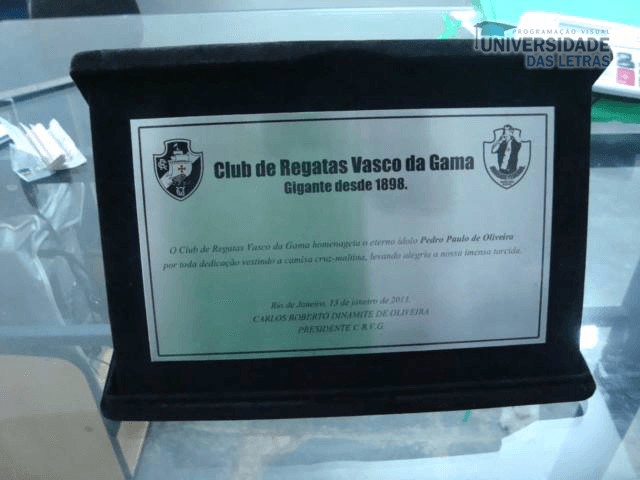 placas de homenagem com estojo rj