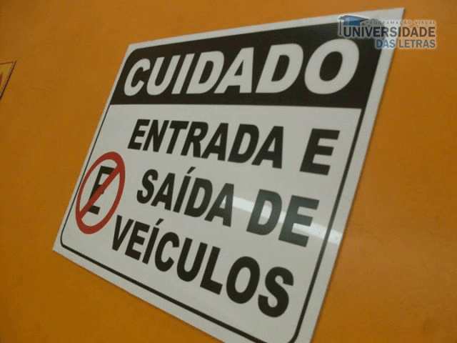 placas de sinalização em pvc rj