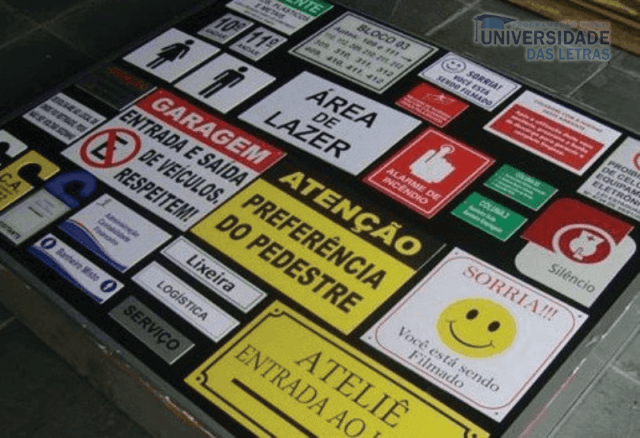 placas de sinalização em pvc rj