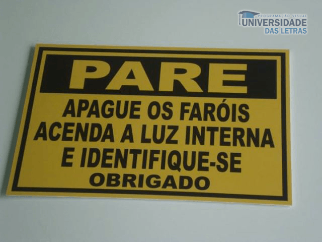 placas de sinalização em pvc rj
