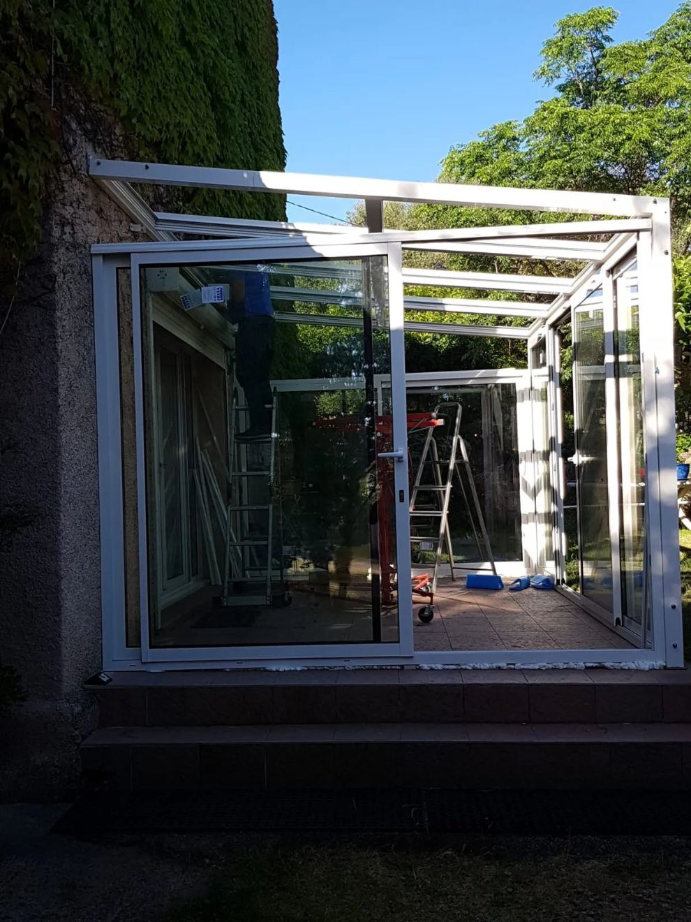 Installazione veranda in alluminio