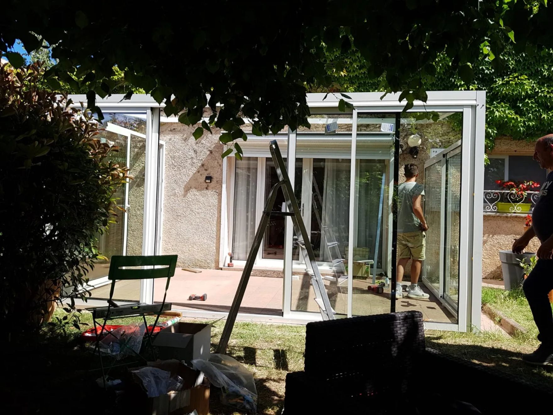 Veranda in alluminio