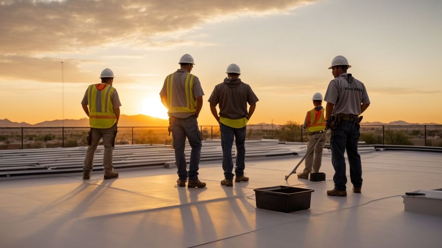 image of roofers