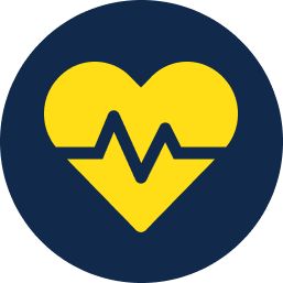 A heartbeat icon