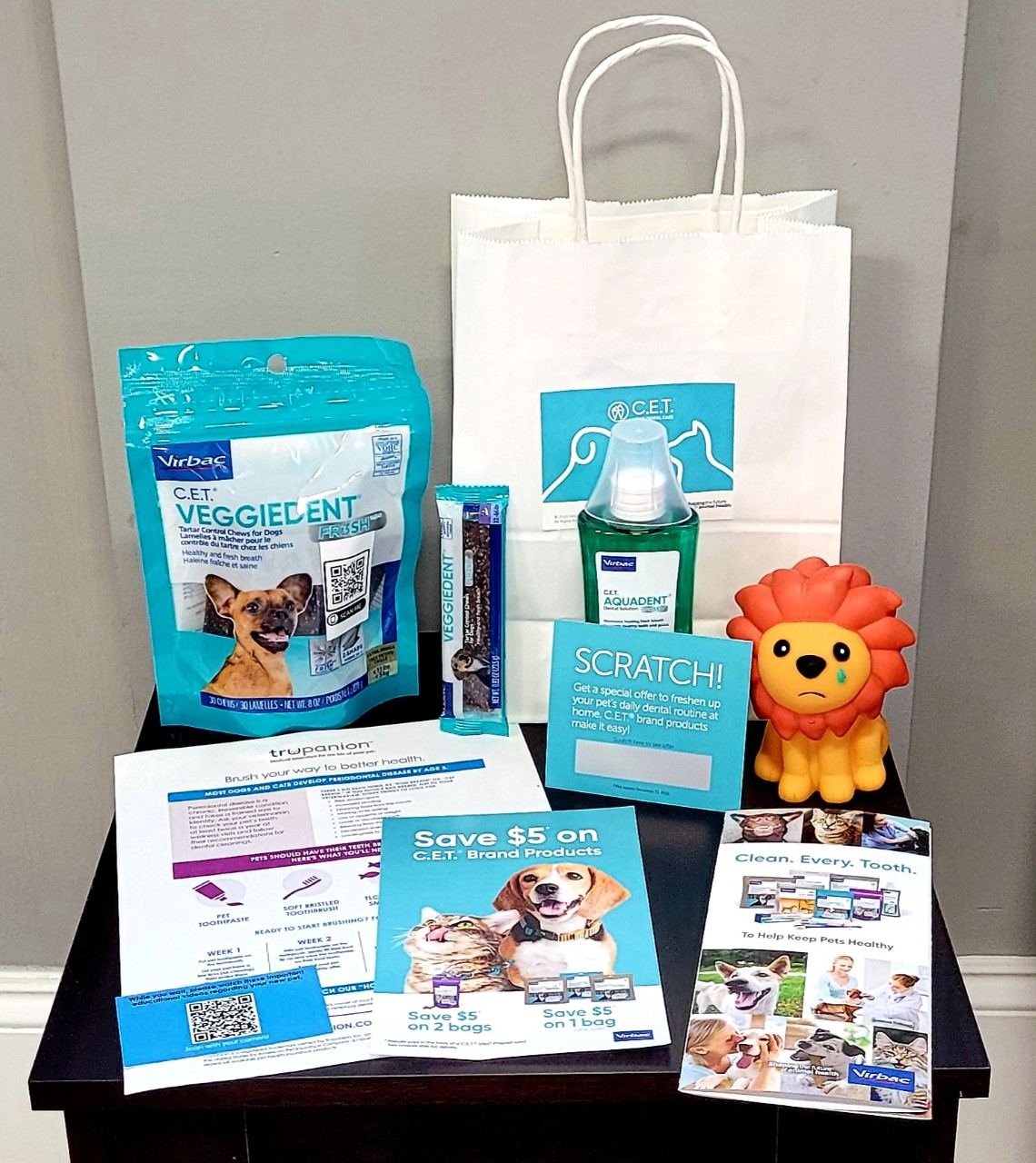 Doggie Dental Goodie Bag Giveaway for February at Lakeside Animal Hospital