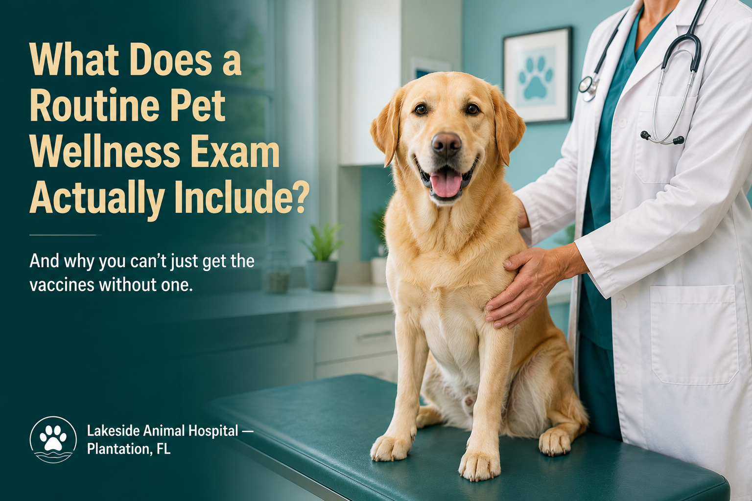 Blog cover image for pet wellness exam article 
