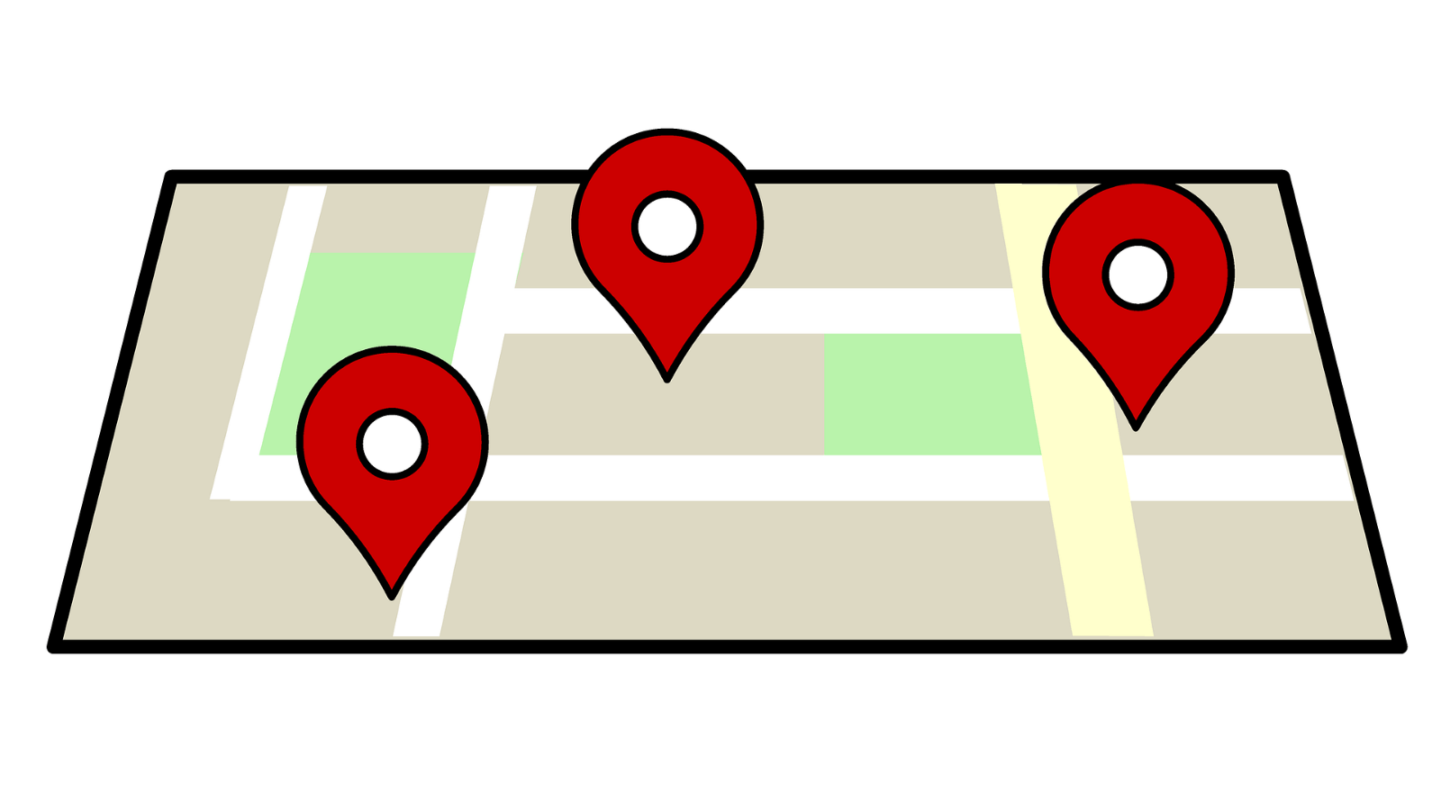 Google map with Pins