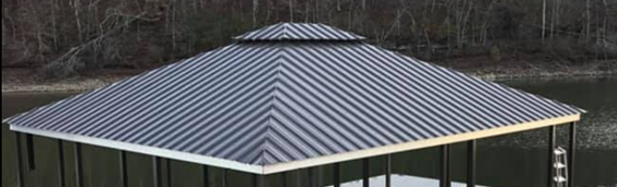 Double hip roof dock - Dock Solutions of Kentucky | Lexington, KY
