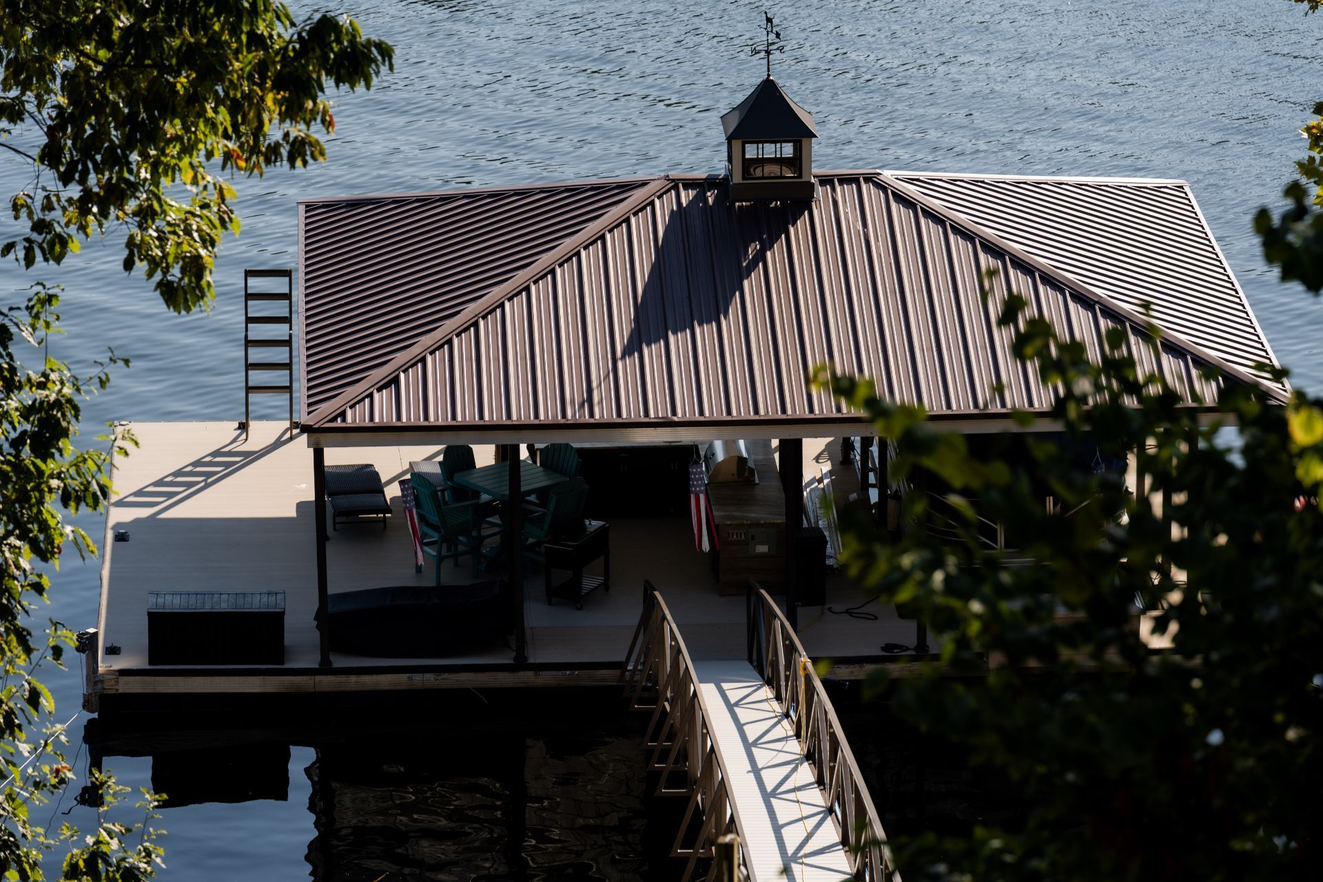 Dock in the middle of a lake - Dock Solutions of Kentucky | Lexington, KY