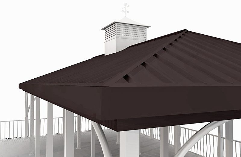 Flotation Systems Dock Roof Render - Dock Solutions of Kentucky | Lexington, KY