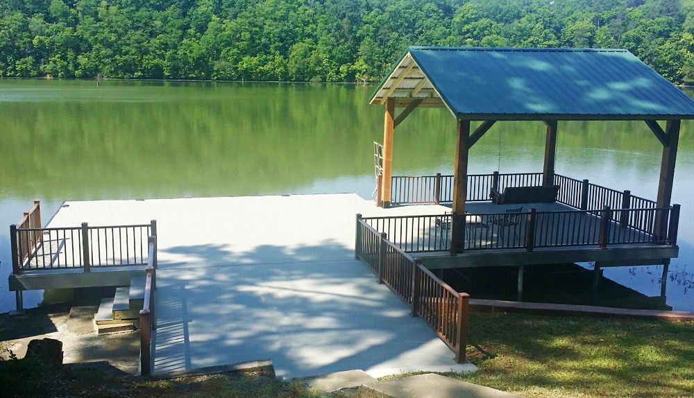 Flotation Systems-Eric Mackey stationary platform - Dock Solutions of Kentucky | Lexington, KY