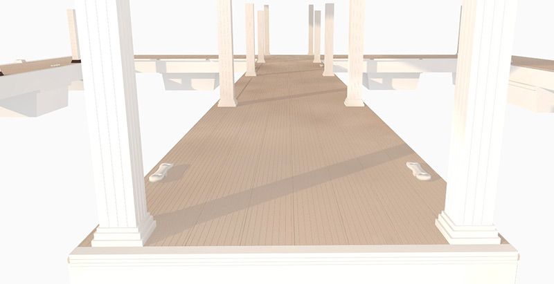 Flotation Systems Dock Decking Render - Dock Solutions of Kentucky | Lexington, KY