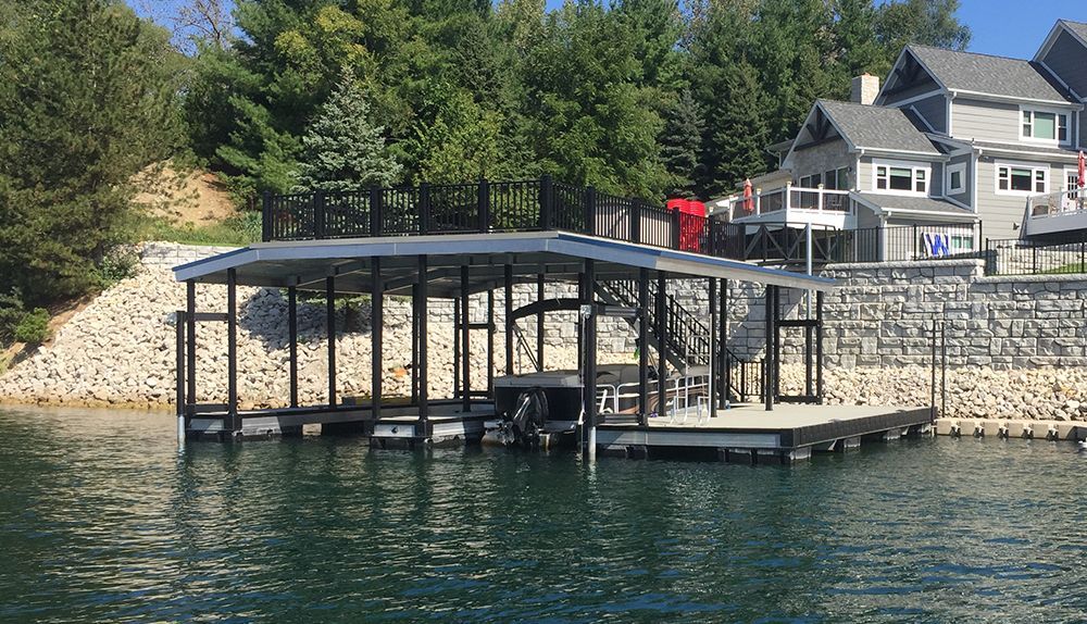 McCoy-Marine Sundeck Combo Dock - Dock Solutions of Kentucky | Lexington, KY