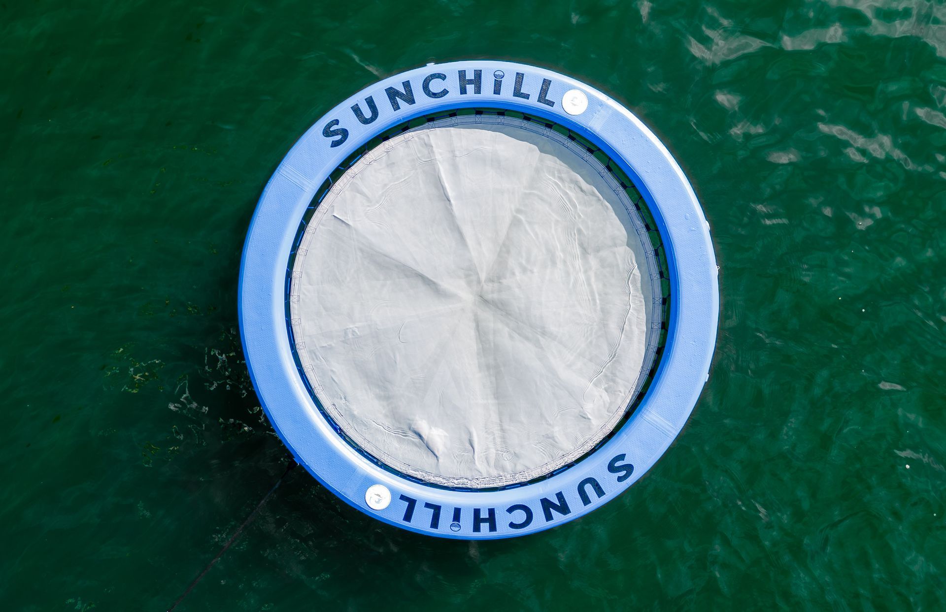 Blue Sunchill Float Is Floating in The Water - Dock Solutions of Kentucky | Lexington, KY