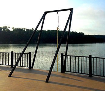 Super Swing on A Dock Next to A Lake - Dock Solutions of Kentucky | Lexington, KY