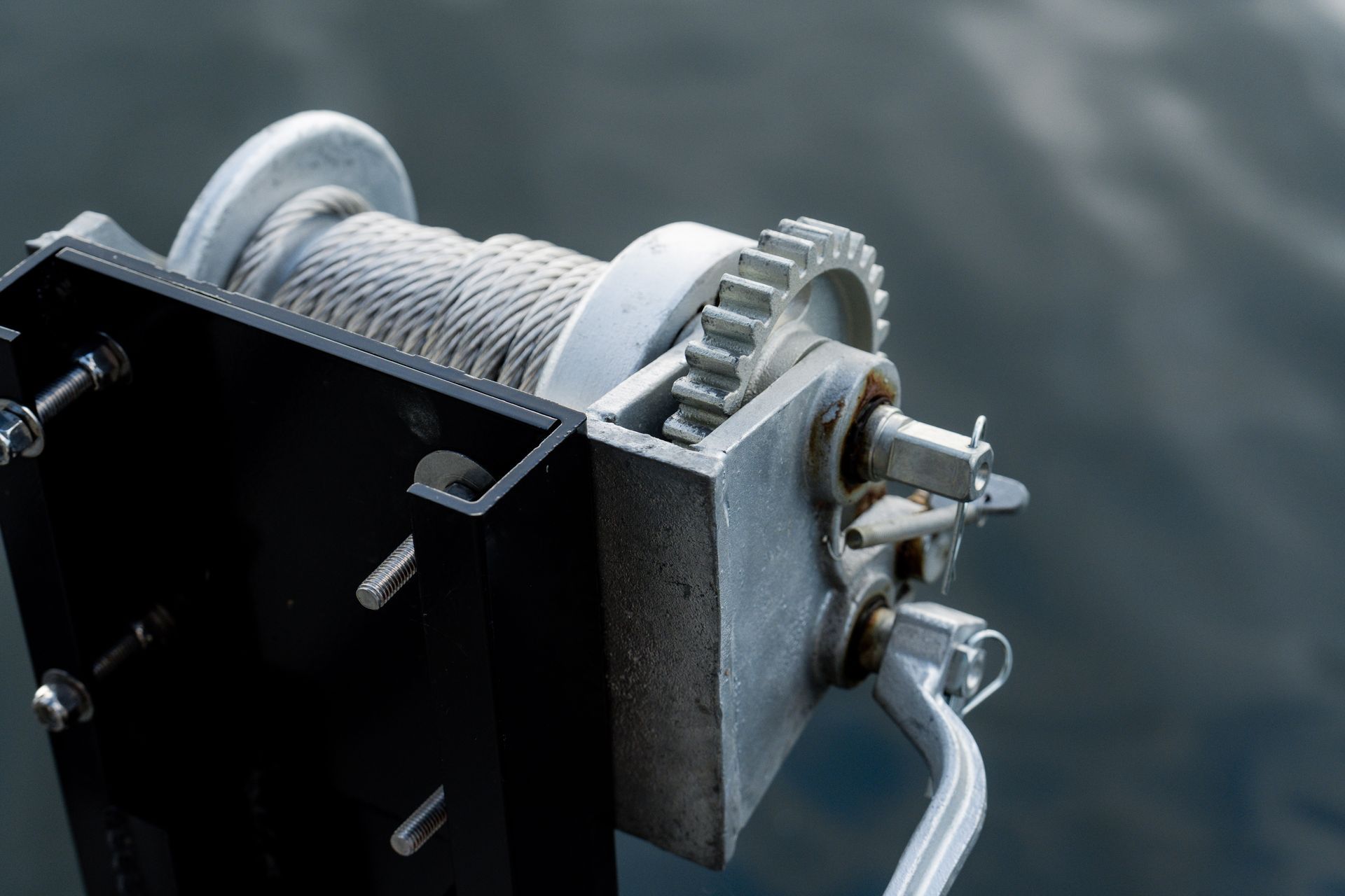 Close up Of a Winch on A Boat in The Water - Dock Solutions of Kentucky | Lexington, KY