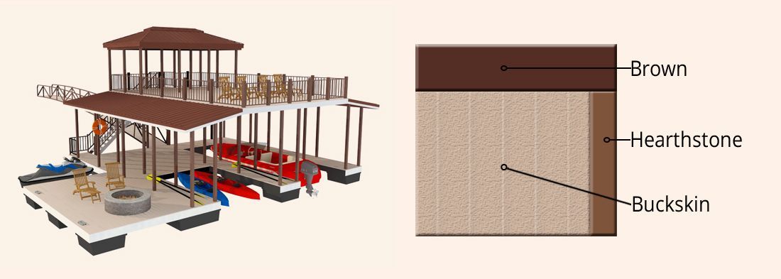 Cedar Creek Color Swatch - Dock Solutions of Kentucky | Lexington, KY