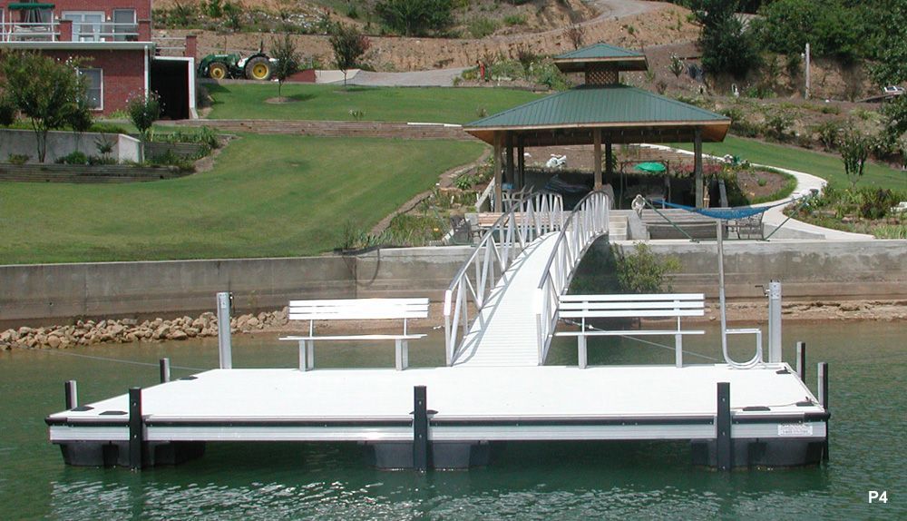 Dock with A Gazebo in The Background and A House in The Background - Dock Solutions of Kentucky | Lexington, KY