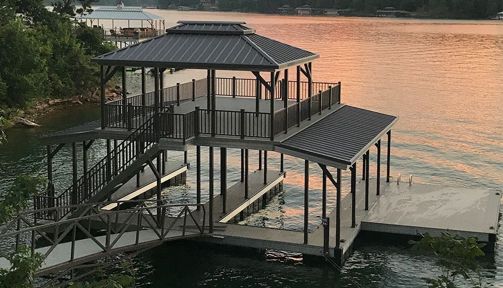 Zophy Sun Deck Combo Dock - Dock Solutions of Kentucky | Lexington, KY