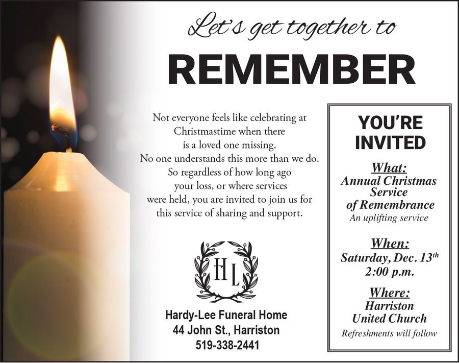 Hardy Lee Funeral Home | Harriston, ON