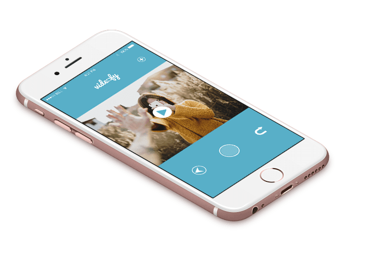 A phone with a picture of a woman on the screen