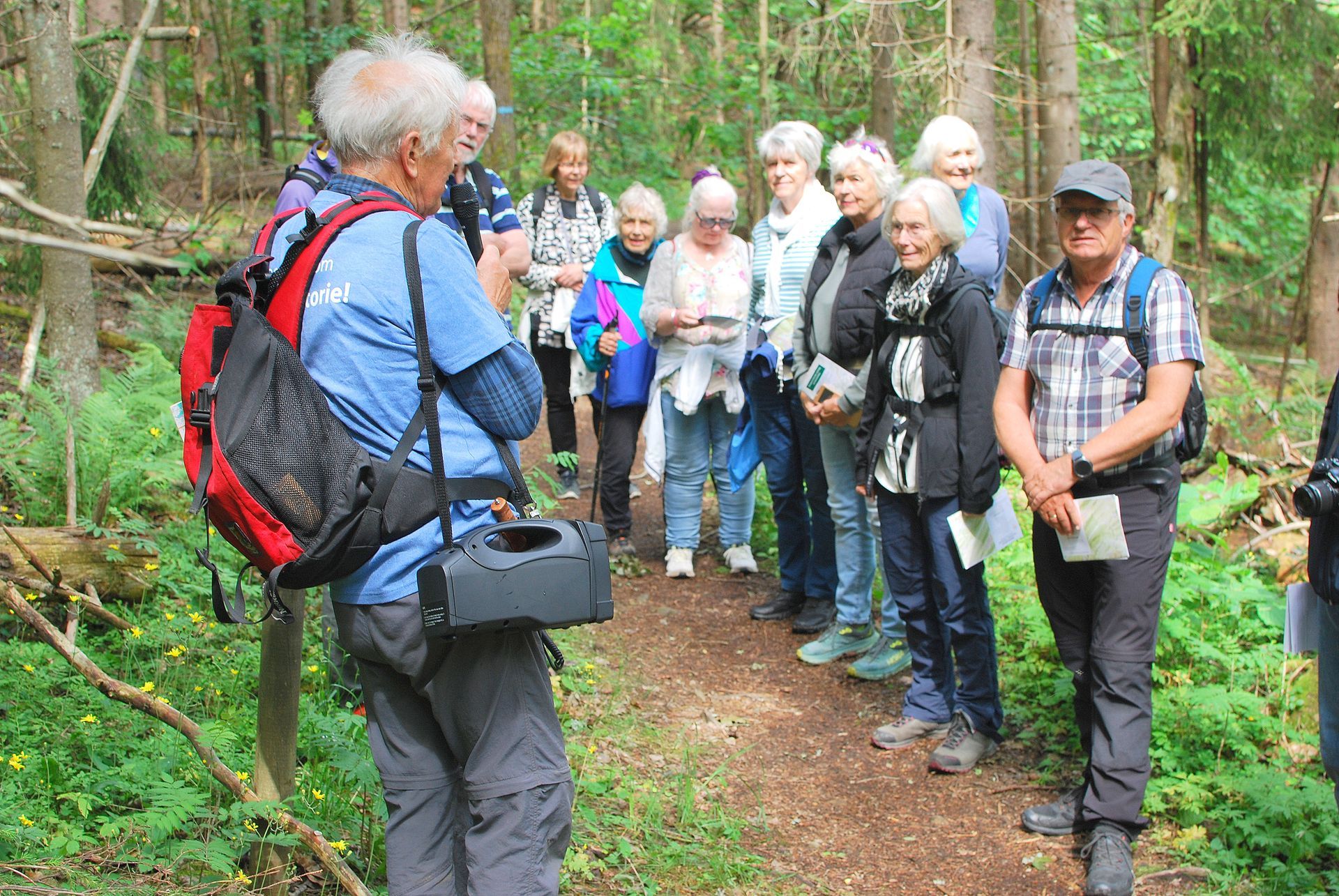 Vi har nå kommet opp til 220 meter over havet. For 10.000 år siden var dette stranden på Askerlandet. 