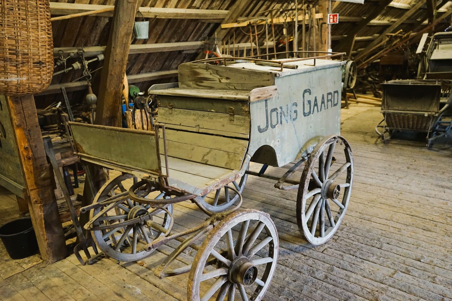 Den gamle melkevogna fra Jong.